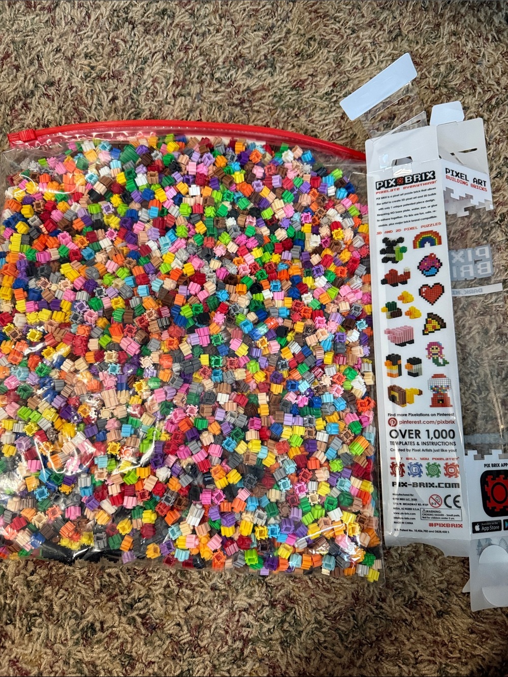 Multicolor Kids Pixel Beads Craft Kit - Assorted Colors